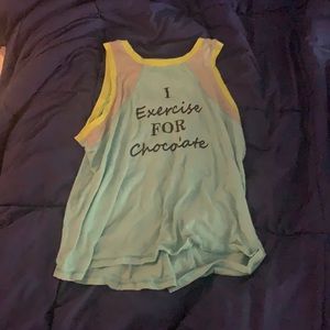 Woman’s loose fit exercise tank